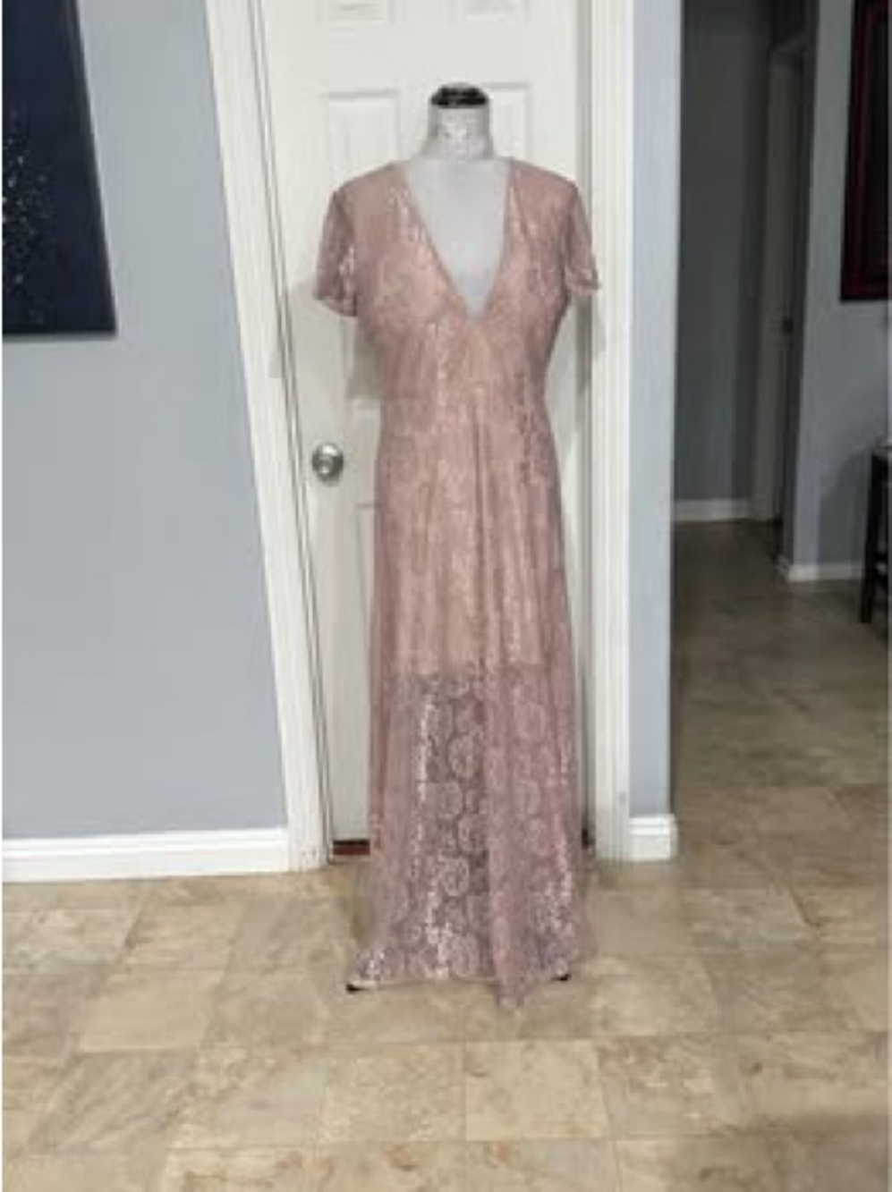 Brand New womens Beautiful Dress prom Size 12 Dusty Rose